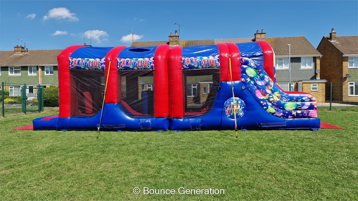 Party Time 2 piece 6ft slide assault course - Bouncy Castle, Soft Play ...